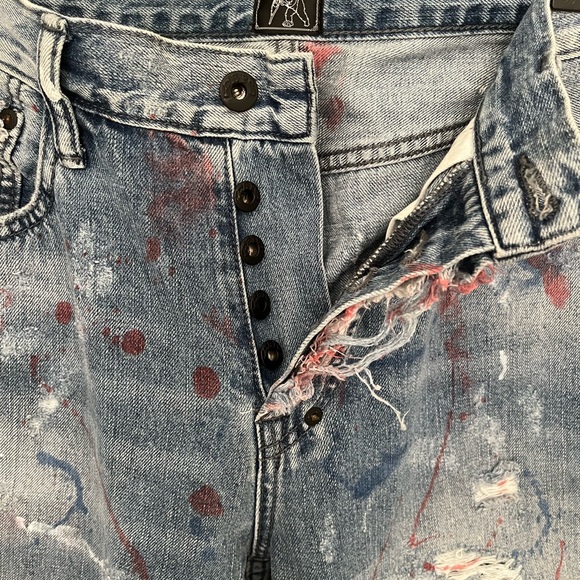 Men’s PRPS Demon distressed denim - Picture 3 of 7
